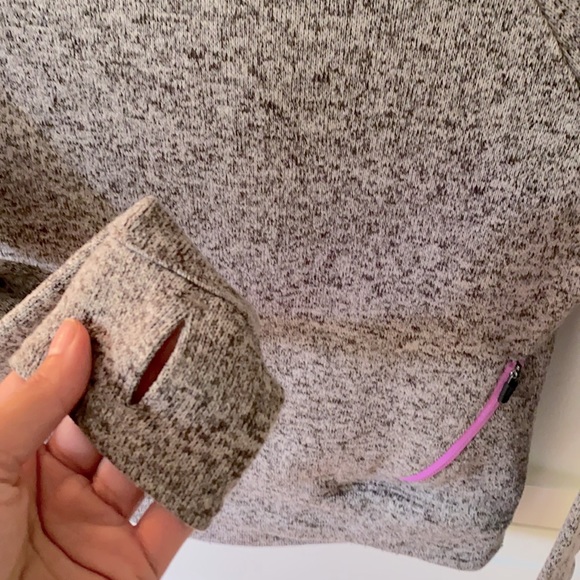 Grey hoodie with zip up pockets. - Picture 3 of 4